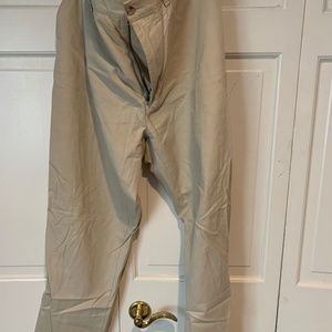 Ralph Lauren Cotton Plain Front Slacks